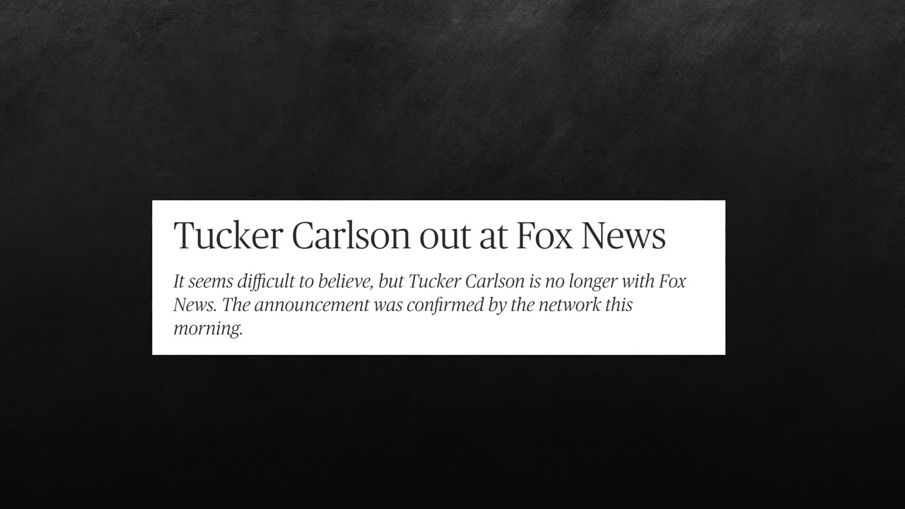 TUCKER OUT AT FOX...!!!!