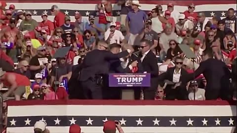 Original video of the assassination attempt of President Trump.