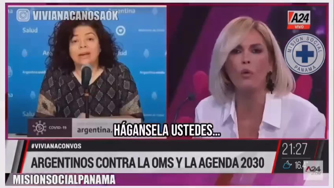 Viviana Canosa, Argentina - La OMS no nos dira que hacer