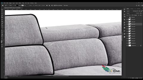 How to make a sofa sketch in photoshop