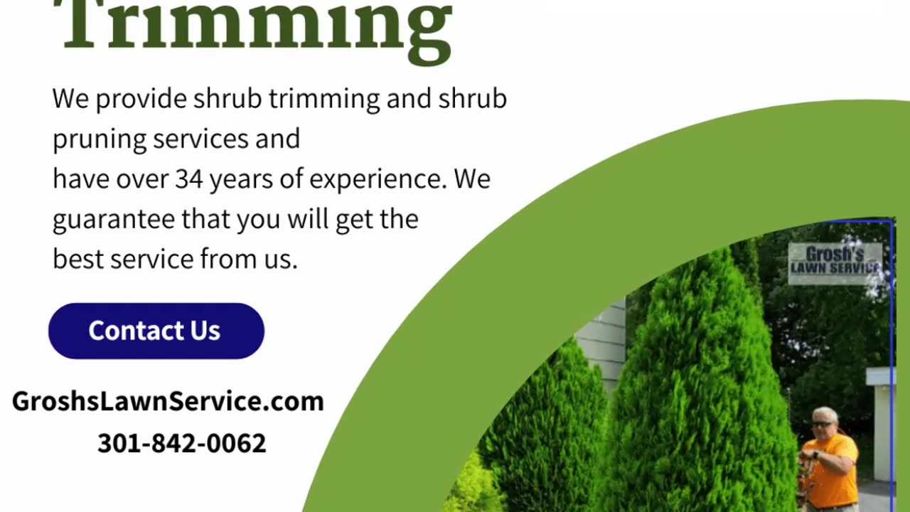 Shrub Trimming Clear Spring Maryland Landscape Company