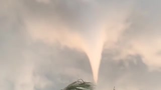 Sunset Tornado Forms over Vietnam