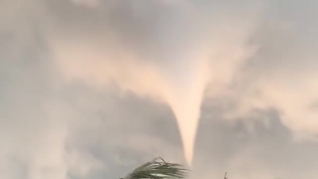 Sunset Tornado Forms over Vietnam