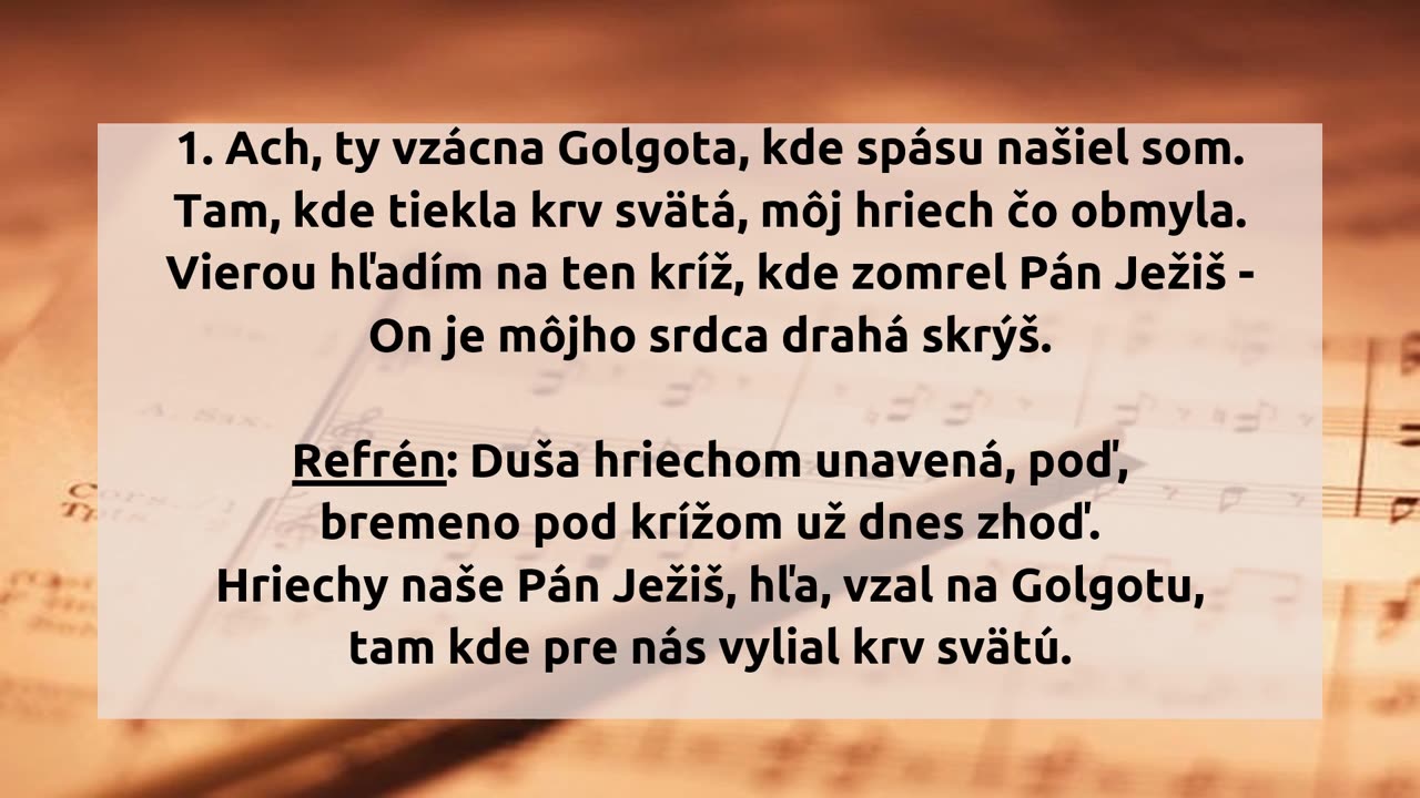 Ach, ty vzácna Golgota