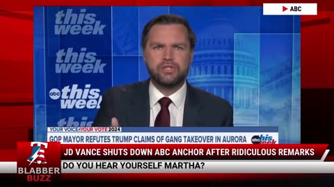 JD Vance Shuts Down ABC Anchor After Ridiculous Remarks