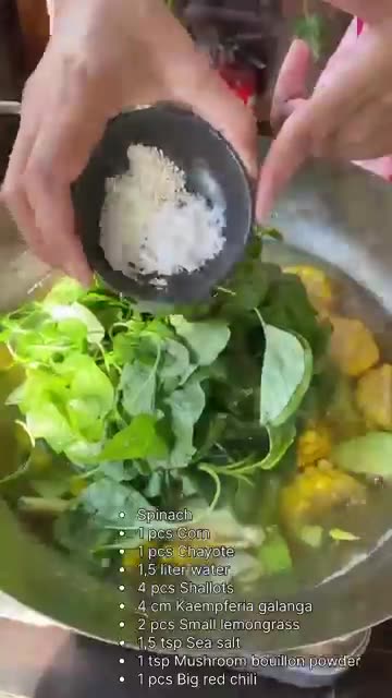 Sayur bening or Indonesian Clear Vegetable Soup🤩 #bali #cookingclas #cookingclasses #soup