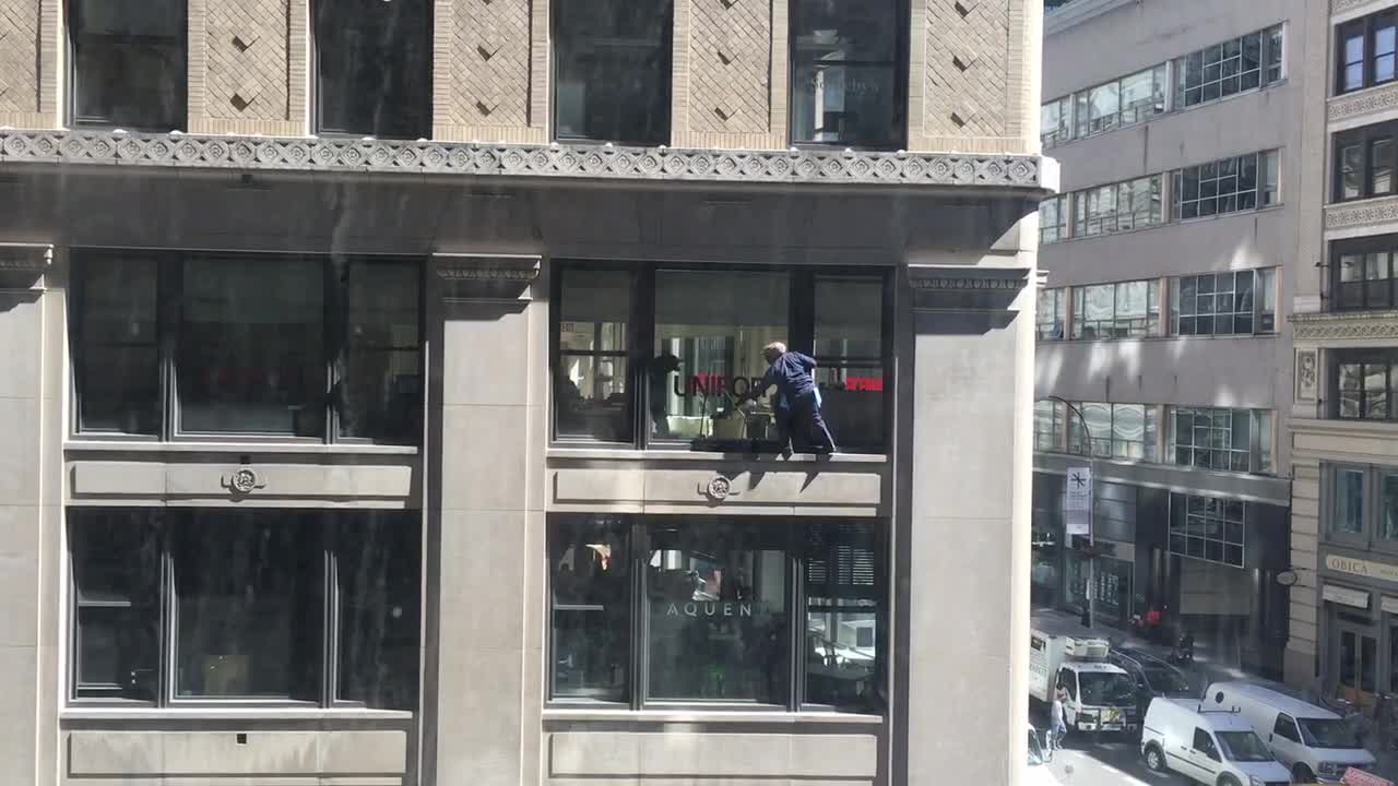 Crazy NYC Window Cleaner