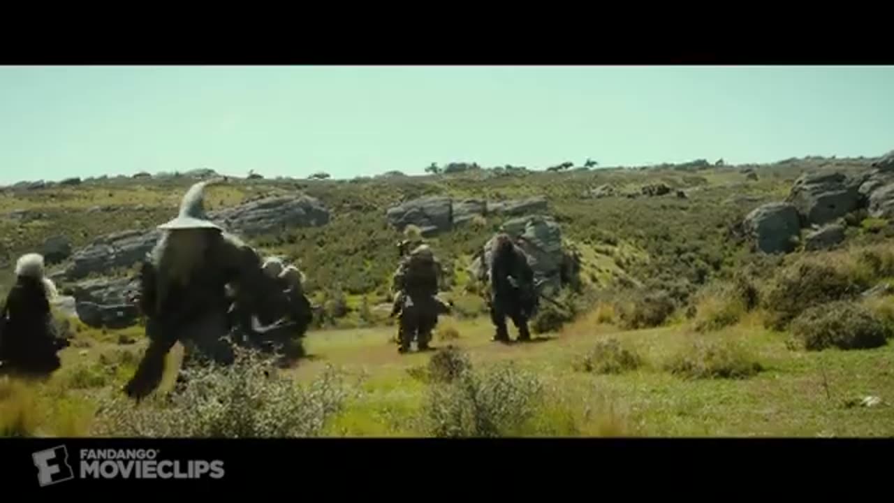 The hobbit An unexpected journey hunted by ores scene