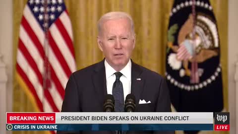 Biden Walks Away! Takes No Questions on Russia and Ukraine