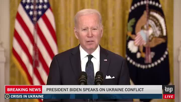 Biden Walks Away! Takes No Questions on Russia and Ukraine