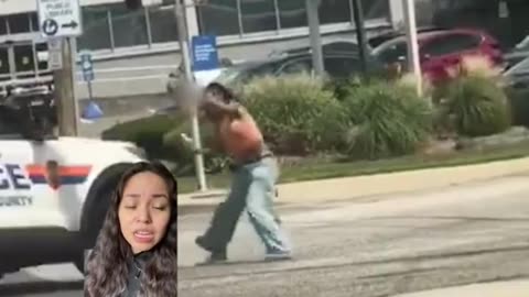 Cop hits gun-wielding woman with police car