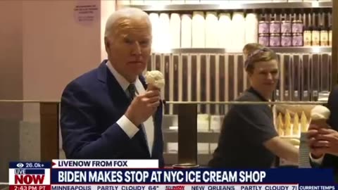 Biden makes stop at Ice Cream 🍦 Shop in NYC