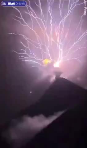 WTF? Lightning Volcano Eruption. What the Hell is THIS? Location Unnamed