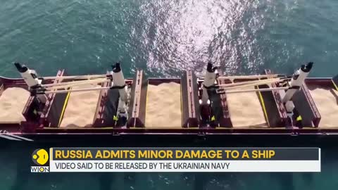Footage shows Kamikaze drone attack on Russia's black sea fleet _ WION