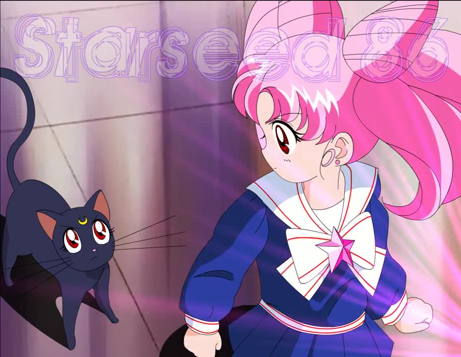 Super Sailor Chibimoon Henshin (Manga Power Up)