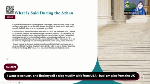 The Iqamah / Hadith for Muslim Women