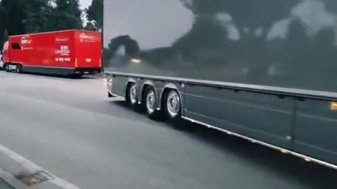 Big truck driving