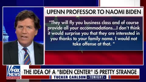 Tucker Carlson delves into the purpose of The Penn Biden Center