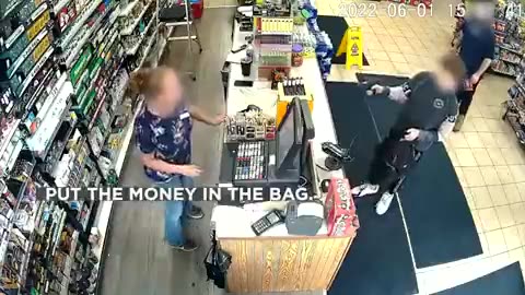 12 year old kid robs a gas station in Michigan...