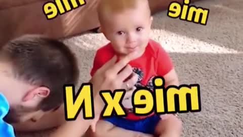 Cute baby funny moment