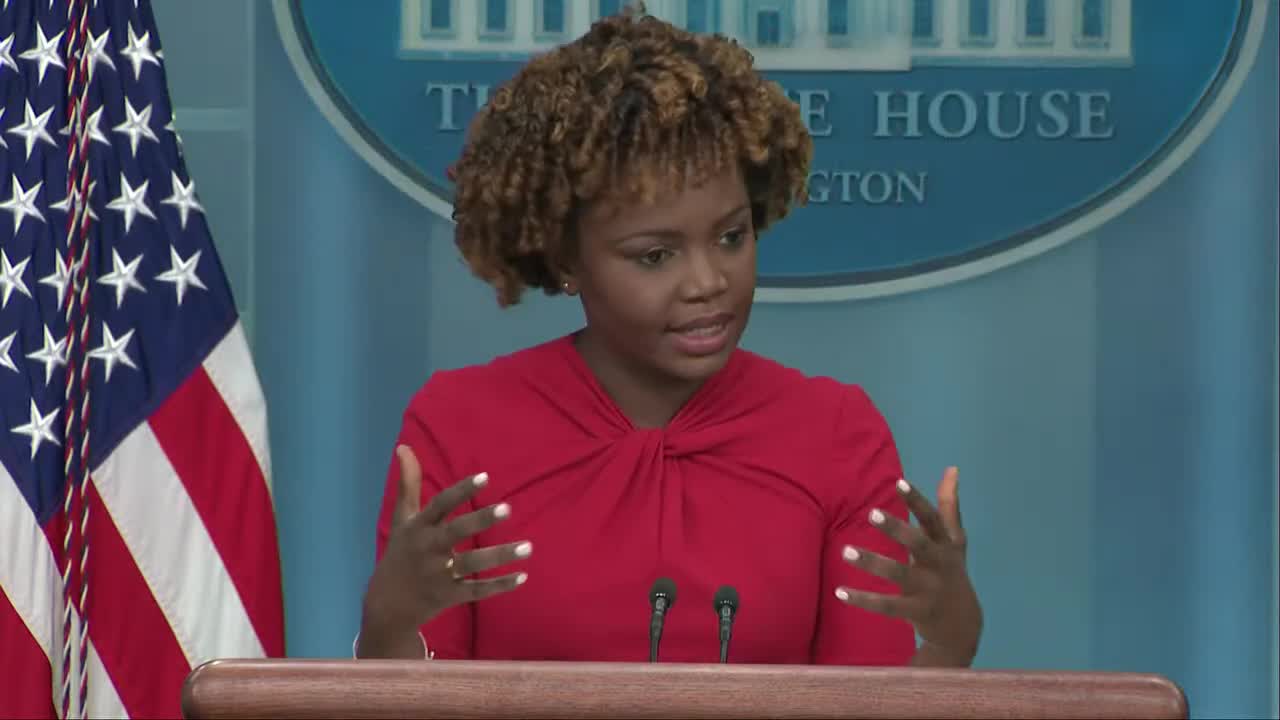 White House press secretary Karine Jean-Pierre holds a news conference. - Monday December 5, 2022