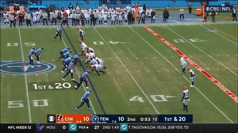 Cincinnati Bengals vs. Tennessee Titans Full Highlights 2nd QTR | NFL Week 12, 2022