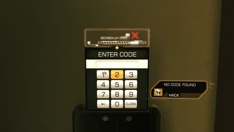 Deus Ex Human Revolution - Shanghai Justice Hive Security Panel Passcode