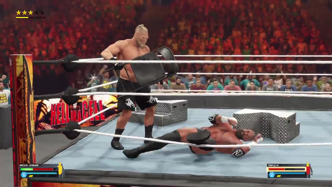 WWE 2K23 Brock Lesnar vs Triple H