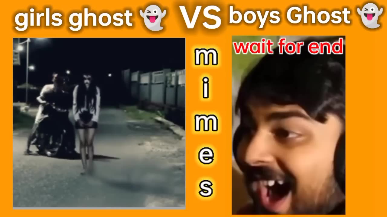 girls gost vs boys ghost prank #funny #mime #memes #shorts