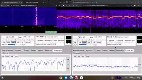 XPA2 Data Mode 14/02/2023 1600 UTC 12173kHz