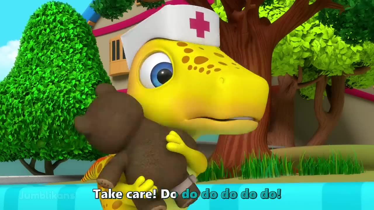 "Kids GO WILD with The Ambulance Pretend Play Song 🎶 Adventure with Dinosaurs! 🦖🚑"