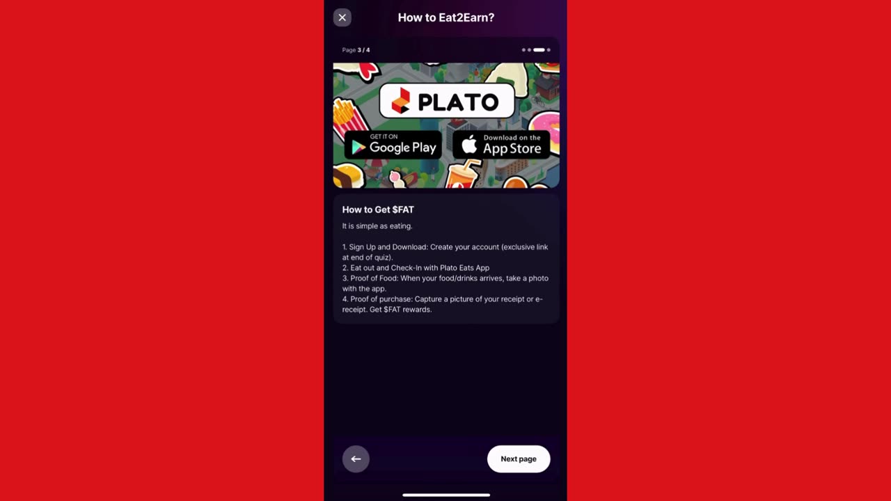 How to Eat2Earn | Plato 2 Earn | Sweat Wallet Correct answers | Dine out and earn $FAT