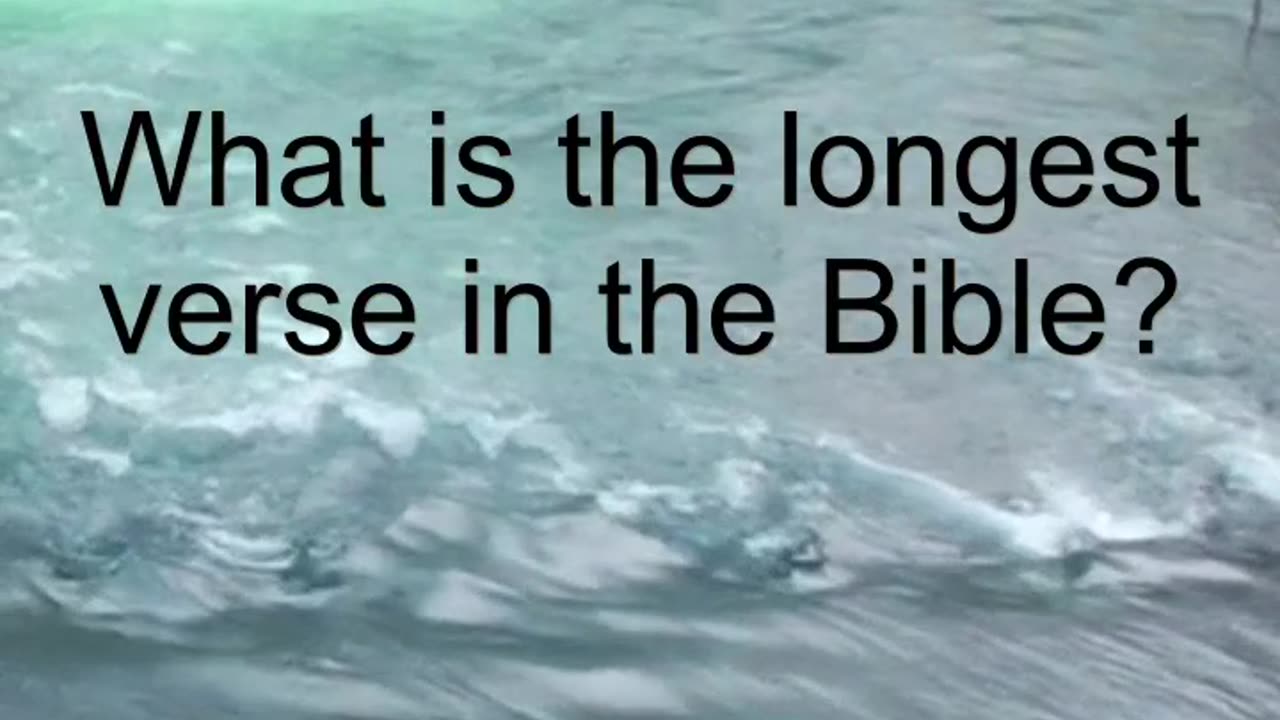 BIBLE QUIZ