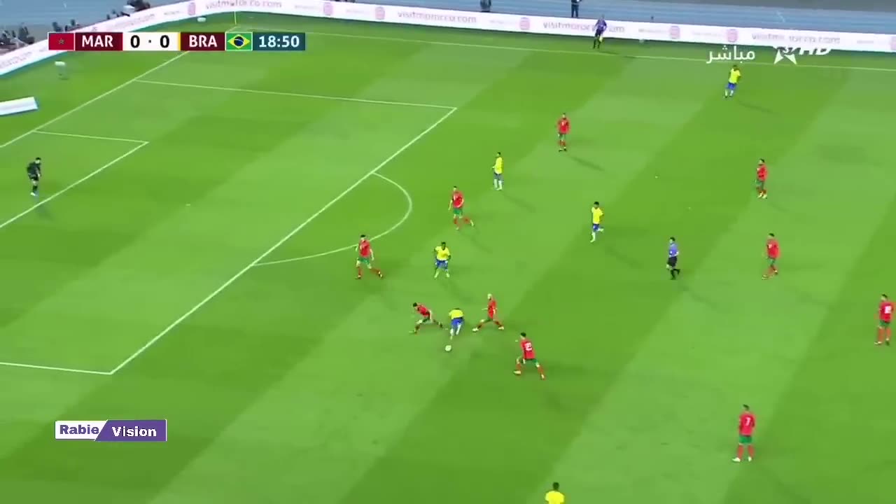 ملخص مباراة المغرب و البرازيل 2-1 تألق الأسود