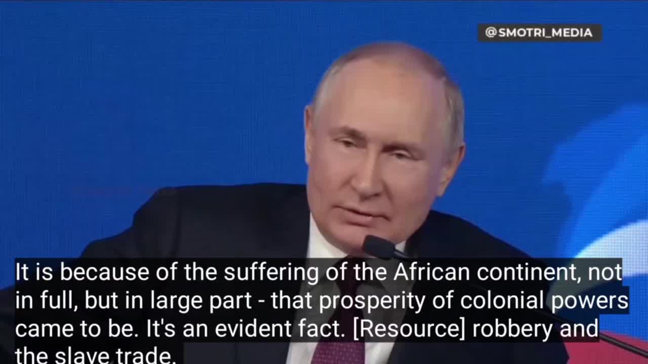 President Putin speaks on the Wests prosperity