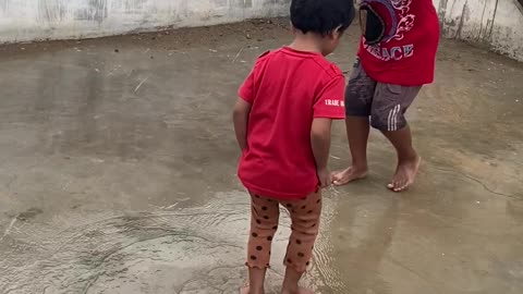 Children enjoying in the Water