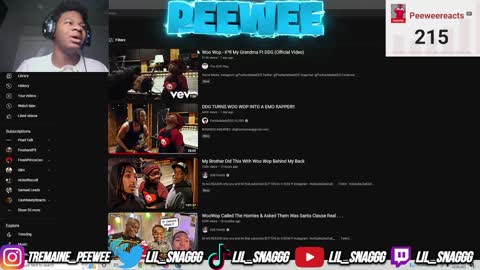 Peewee Reacts Woo Wop - K*ll My Grandma Ft DDG (Official Video)