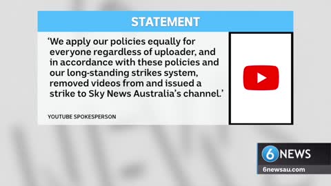 Youtube Olympics, A Gold Medal in Censorship, Sky News Australia Temporarily Banned