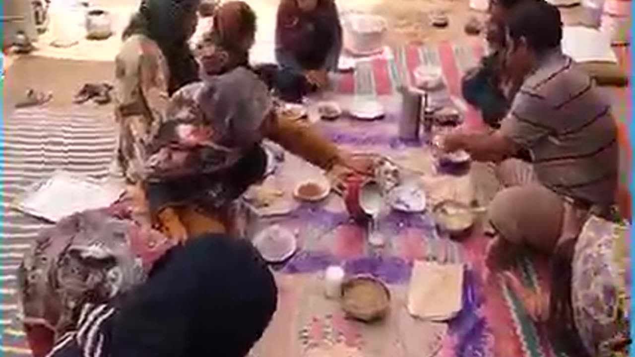 The video contains me and my family, the suffering of nomads in the desert