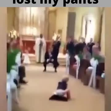 I was in such a hurry that I lost my pants