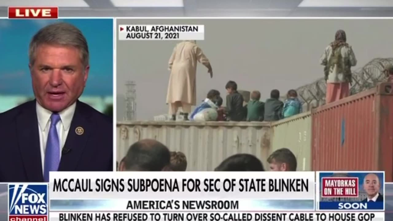 McCaul signs subpoena for Blinken