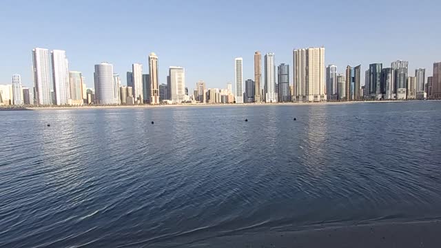 Best view For Sharjah Towers At Early Morning