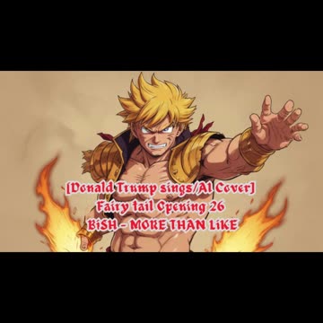 [Donald Trump sings/AI Cover] Fairy tail Opening 26 | BiSH - MORE THAN LiKE