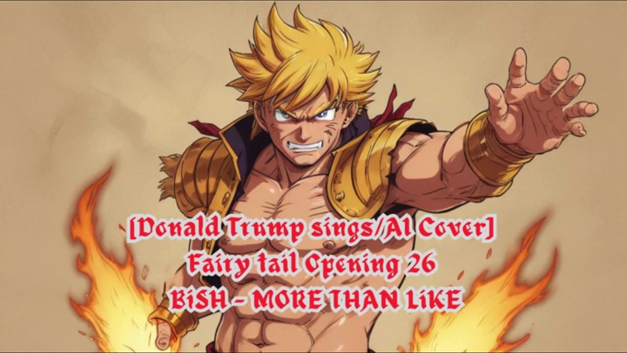 [Donald Trump sings/AI Cover] Fairy tail Opening 26 | BiSH - MORE THAN LiKE