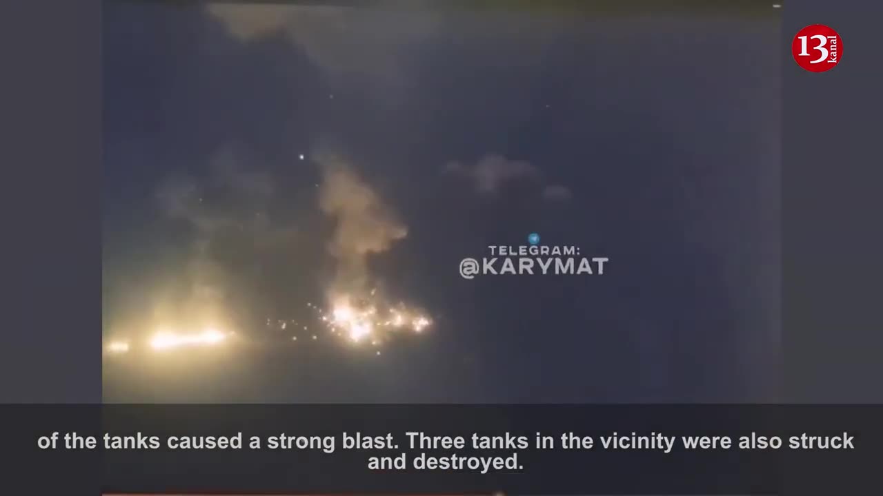 A tank with a Russian combat kit was hit - a strong explosion occurred
