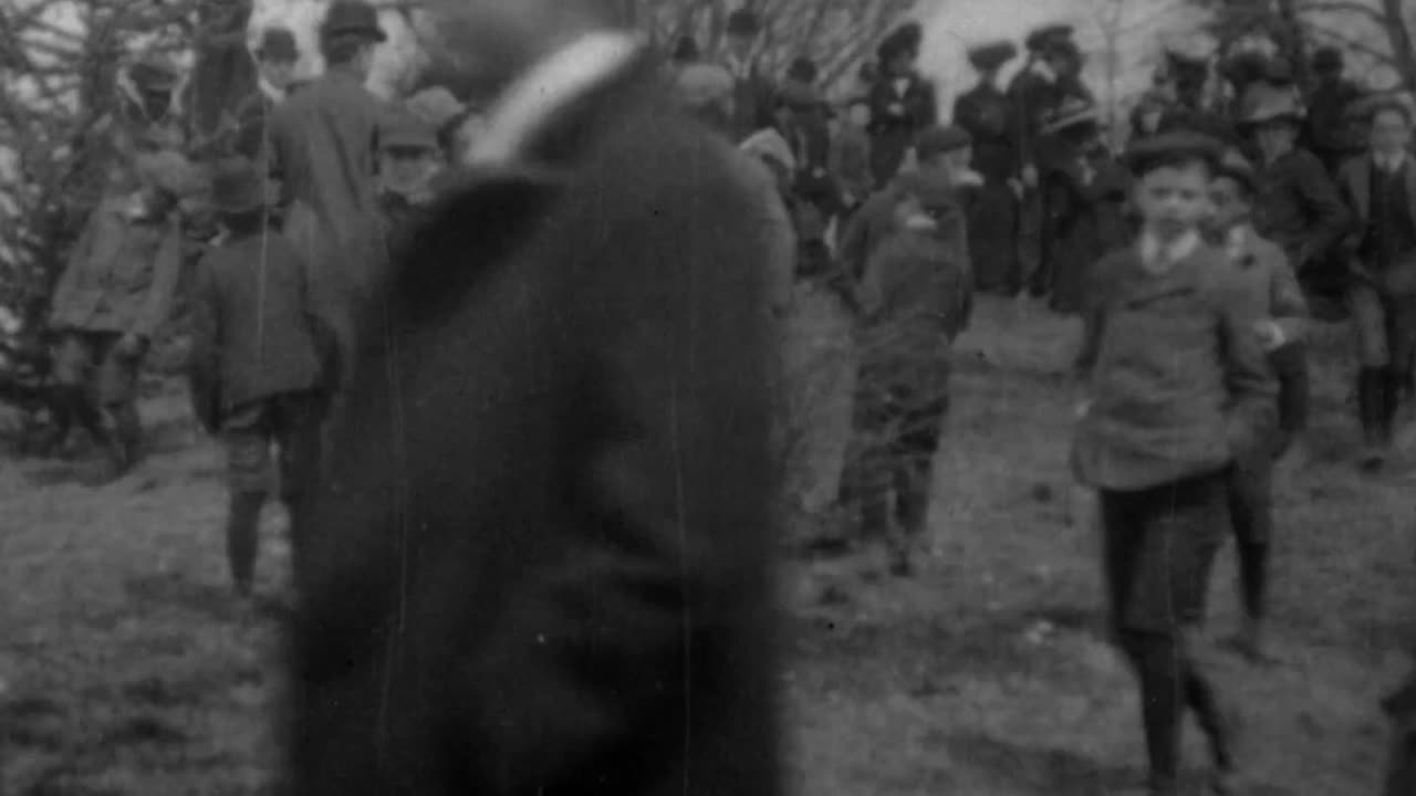 Egg Rolling At The Annual White House Easter Egg Roll (1902 Original Black & White Film)