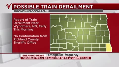 North Dakota: 70-car train derails in North Dakota, spills hazardous materials