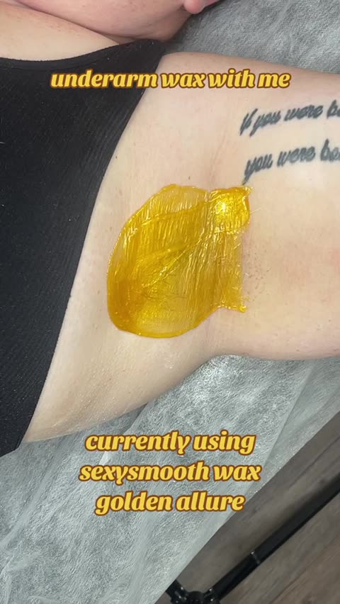 Underarm Waxing Tutorial by Megan McGrath Using Golden Allure Hard Wax