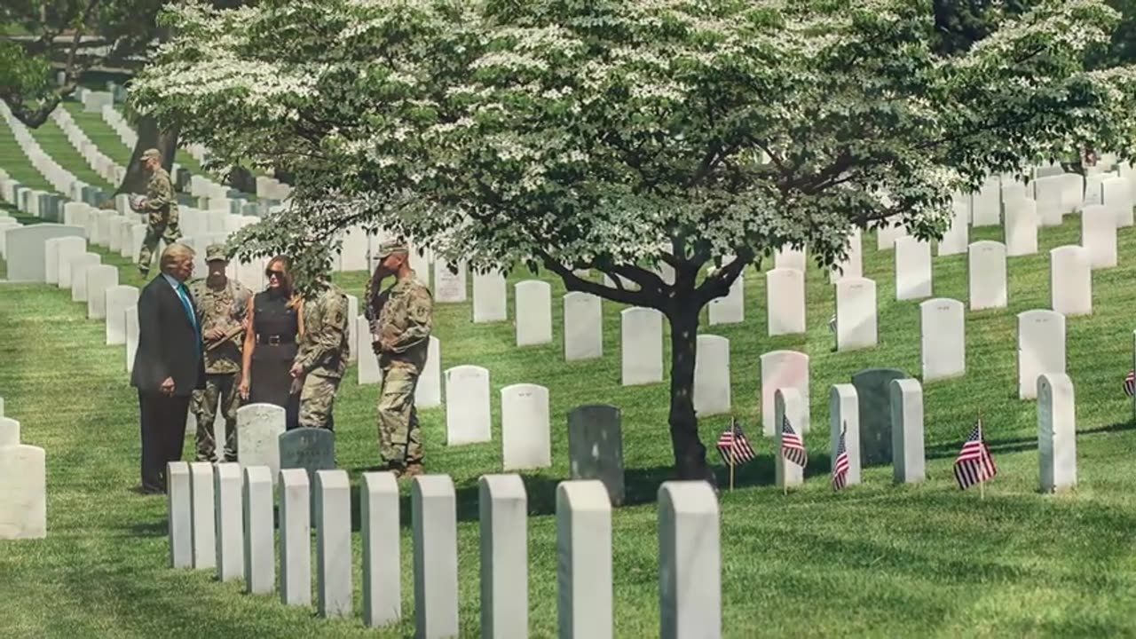 Donald J Trump Honoring those who gave all #memorialday