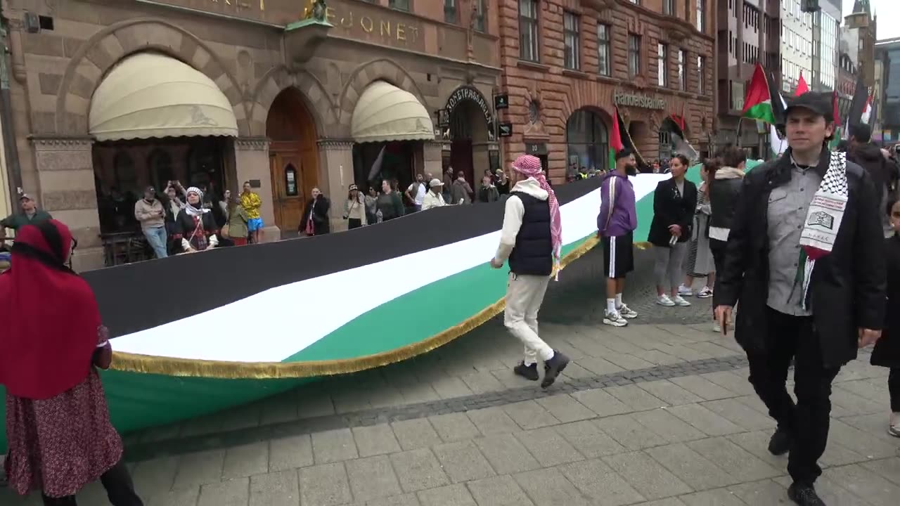 Palestina-protest i Malmö - Stortorget